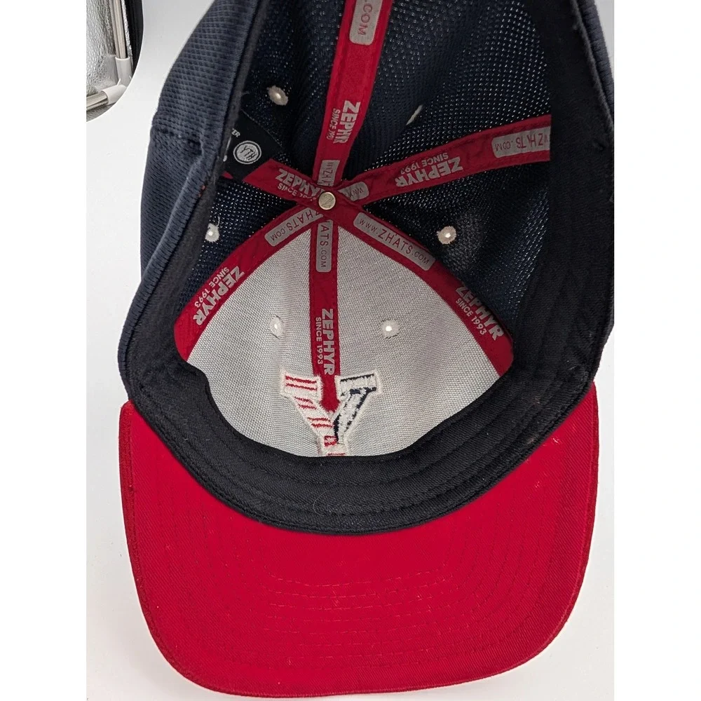 Zephyr Kids Youth Baseball Hat Navy Red American Flag Y Panther Logo Cap